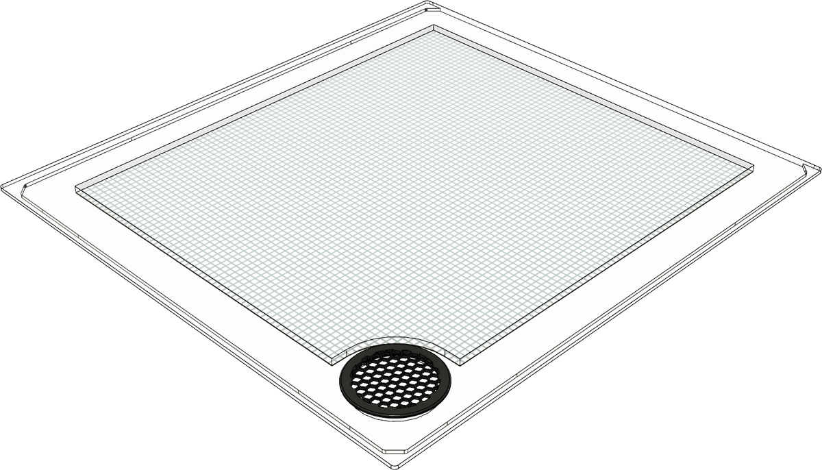 Kraken Reef clear mesh aquarium lid